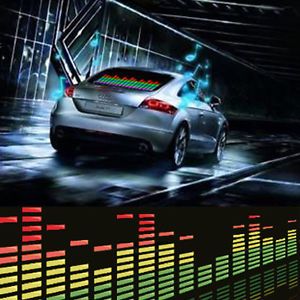 90x10cm Cool Car Music Rhythm Sound Activated Equalizer Lighting Light Lamp A
