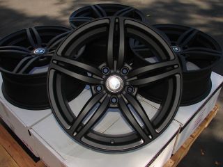 17 5x120 Matte Black Wheels BMW 323 325 335 135 330 318 328 3 Series Acura Rims