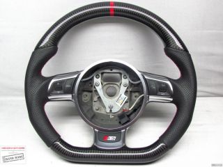 Audi R8 TT TTS ttrs S3 S4 RS4 A6 A5 S5 No DSG Red Ring Carbon Steering Wheel