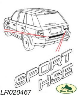 Land Rover Range Sport HSE Emblem Decal Plate Badge LR020467