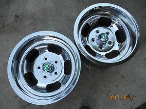 Newly Polished 15x8 5 Ansen Slot Mag Wheels Chevelle Camaro Mags Gasser Camino