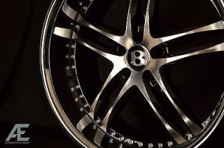 22 inch Bentley Continental GT GTC Wheels Rims and Tires Black