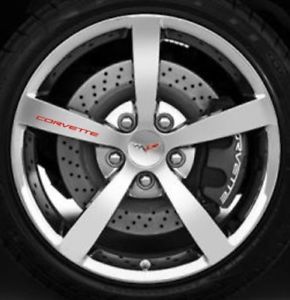 1997 2004 C5 Corvette Wheel 5 Decals Rim Stickers Set