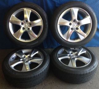 17" Acura TSX 2012 OE Wheels 4 Silver Rims Michelin HXMXM4 Tires
