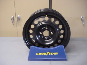 Fiat 2012 2013 500 15" inch Black Steel Wheel Rim Wheels Rims