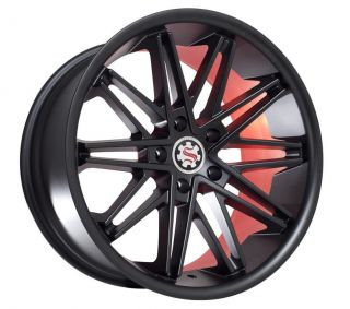 20" Staggered Scarlet SW 1 Wheel Tire Package for Pontiac Lincoln Scion Toyota
