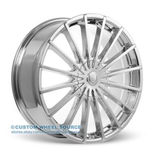 20" Borghini B22 Chrome Rims for Pontiac Lincoln Scion Toyota Wheels