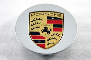 Porsche Center Cap Silver w Gold Crest 7L5 601 149E 78mm