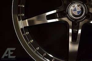 19 inch BMW 325CI 325i 325xi E46 Wheels Rims and Tires GT5 Black Ml