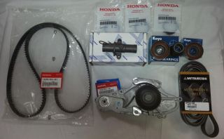 Genuine OEM Honda Acura V6 Complete Timing Belt Water Pump Kit Factory Parts
