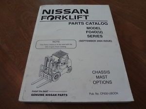 Nissan F04D U Series Fork Lift Parts Catalog Manual CF630 Ubook