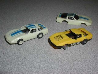 Tyco ZR 1 Glow Corvette HO Scale Slot Car Lot Ready to Race or for Parts Nice