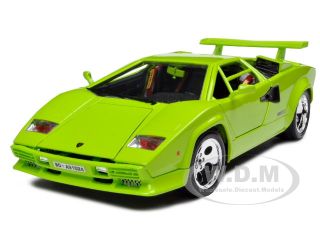Defective Lamborghini Countach 5000 Green 1 18 Diecast Model Car