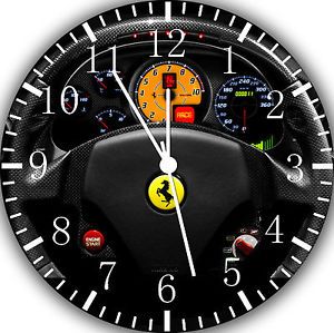 New Ferrari Steering Wheel Wall Clock 10" Room Decor W457 Fast Shipping
