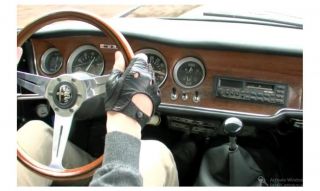EXC Vintage Alfa Romeo GTV Giulia Sprint Mahogany Wood Nardi Steering Wheel 80'S