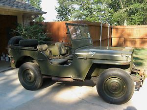 1944 WWII Jeep Ford GPW Military 1 4 Ton Clean Un Restored Original Parts