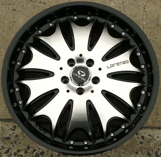 Lorenzo WL029 20 x 8 5 Black Rims Wheels Mitsubishi Eclipse 96 Up 5H 38