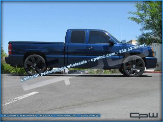 New Chevy Suburban 24" Wheel Tire Package Flat Black Tahoe Avalanche Silverado