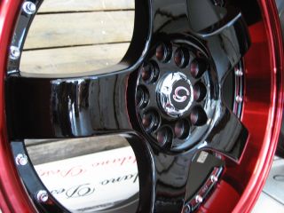 17" Wheels 803BLPR for Mitsubishi Eclipse Endeavor galant Lancer 5x114 3