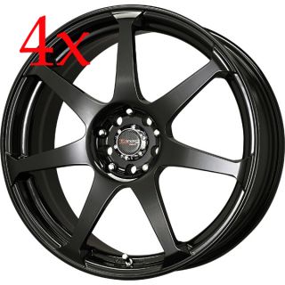 Drag Wheels Dr 33 18x7 5 5x110 5x105 Gloss Black Rims Malibu Saab G5 G6 ion SS
