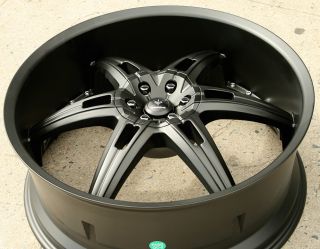 Verde Allusion 24" Semi Black Rims Wheels Dodge Magnum RT Base 24 x 9 5 5H 18