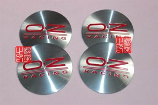 4pcs oz Racing Car Wheel Center Cap Decal Stickers Emblem Badge Diameter 55mm R