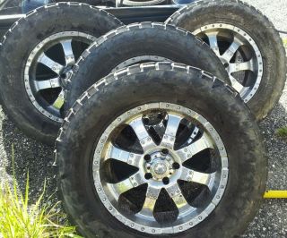 4 20x9 Ultra Goliath Chrome Wheels Rims 5x135 Ford 97 03 325 60R20 35x12 50R20