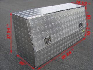 56"L Aluminum Tool Box Storage Truck Pickup Bed Car Trailer UTV RV Tray Job Site