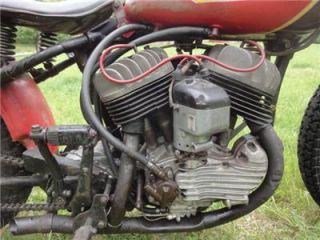 1948 Harley Davidson WR Flattrack Racing Motorcycle Vintage Original