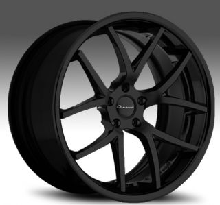 20" Giovanna Monza Wheels Black BMW 5 Series 528 535 550 F10 F11 Staggered 19