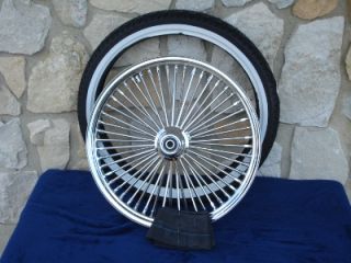 21x2 15" 18x5 5" DNA Mammoth 52 Spoke Black Powder Coated Wheel Set for Harley