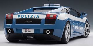 Lamborghini Gallardo Police Car Blue White Autoart