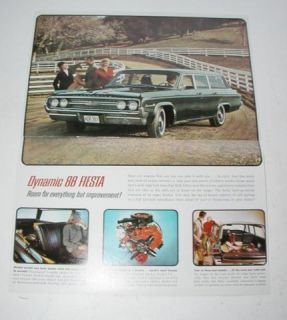1964 Oldsmobile F85 Vista Cruiser Dynamic 88 Fiesta Station Wagon Sales Brochure