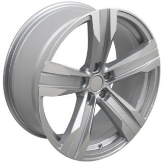 20" Silver Camaro ZL1 Wheels Machined Face 20x8 Fits Chevrolet Set of 4