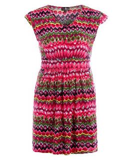 Lovedrobe Pink Pattern Stripe Dress
