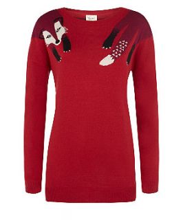 Yumi Red Fox Lightweight Knitted Jumper