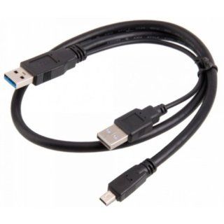 Fast shipping + Free tracking number , 0.6m USB 3.0 AM   MINI 10 P Y Cable (24 + 28 AWG OD/ 6.0 mm) ,Can be connected USB3.0 AM to MICRO B in computer Cell Phones & Accessories