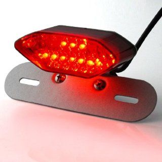 Super Bright LED Amber Red Motorcycle Brake Tail Light Turn Signals Lamp Integrated Number License Plate Frame Bracket Silver For Honda RC51 VTR 1000 Gold Wing GL1800 GL1500 GL1200 GL1100 GL1000 Magna Rebel Shadow Valkyrie Automotive