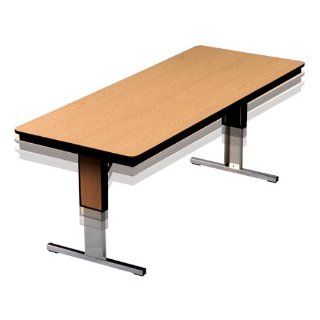 TL Series Conference Table   Particleboard Core Top   Adjustable Height (30" W x 60" L x 22 29" H)