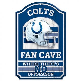 Indianapolis Colts NFL Fan Cave Wood Sign