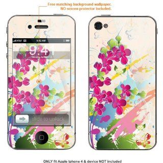 Protective Decal Skin Sticker for AT&T & Verizon Apple Iphone 4 case cover iphone4 474 Electronics