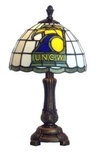 North Carolina (Wilmington) Seahawks Accent Desk/Table Lamp (9x16)   Seahawks Tifffany Lamp  