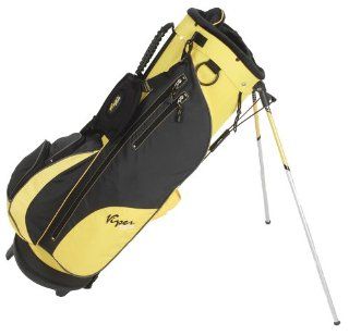 HIPPO Viper VP404 Stand Bag (BLACK/YELLOW/SILVER)  Golf Cart Bags  Sports & Outdoors