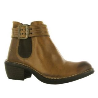 Fly London Fabi Camel Leather Womens Boots Size 43 EU Shoes