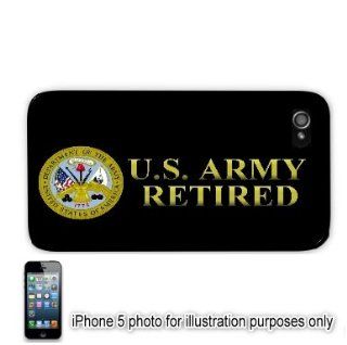 Army Retired Apple iPhone 5 Hard Back Case Cover Skin Black Cell Phones & Accessories