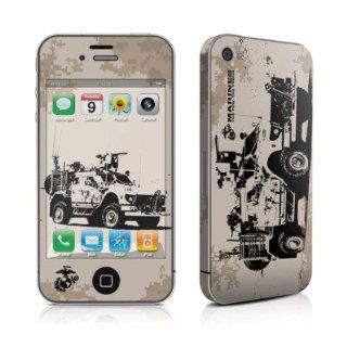 Artillery Design Protective Decal Skin Sticker (Matte Satin Coating) for Apple iPhone 4 / 4S 16GB 32GB 64GB Cell Phones & Accessories