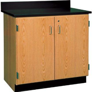 Diversified Woodcrafts 103 3622 Solid Oak Wood Base Cabinet with Double Door, 36" Width x 35" Height x 22" Depth, 1 Adjustable Shelf