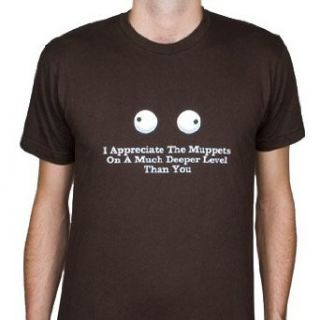I APPRECIATE THE MUPPETS ON A MUCH DEEPER LEVEL THAN YOU    Funny T shirt From The Onion (Baby 12 18 months in RED) Clothing