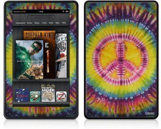 Kindle Fire (Original) Decal Style Skin   Tie Dye Peace Sign 109 Computers & Accessories
