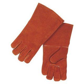 Revco Black Stallion 112 Orange Value Split Cowhide Stick Welding Gloves, Large